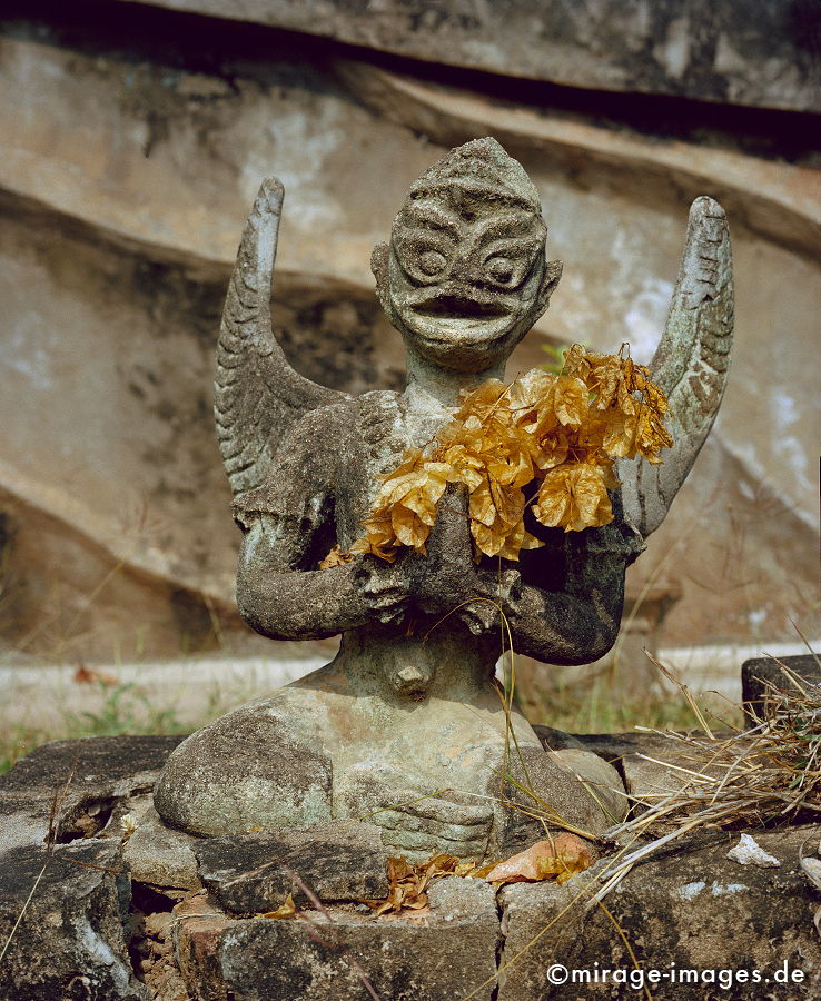 betendes Fabelwesen mit Flügeln
Buddhapark Xieng Khuan
Schlüsselwörter: Buddhismus, Religion, Skulptur, Stein, Gesicht, Kunst, Schönheit, heilig, Traum, Flügel, Freizeit, Spiritualität, Sehenswürdigkeit, Engel, Mund, entrückt, jenseits, geheimnisvoll, stimmungsvoll, beten, Flügel, Fabel, Wesen, fantastisch, skurill, Tro