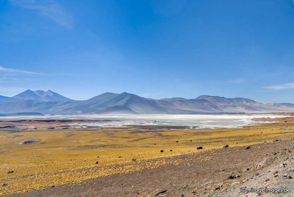 Volcano Caichinque
Laguna Salar Talar 
Schlüsselwörter: archaisch arid Arides Klima blau rot Felsen dürr Salz Salzsee Lagune Wüste rund Einsamkeit entlegen Erhabenheit Erosion Fantasie Felsen Geologie geschützt Himmel Höhe hyperarid karg Weite Landschaft Leere Licht malerisch menschenleer Natur Naturschön