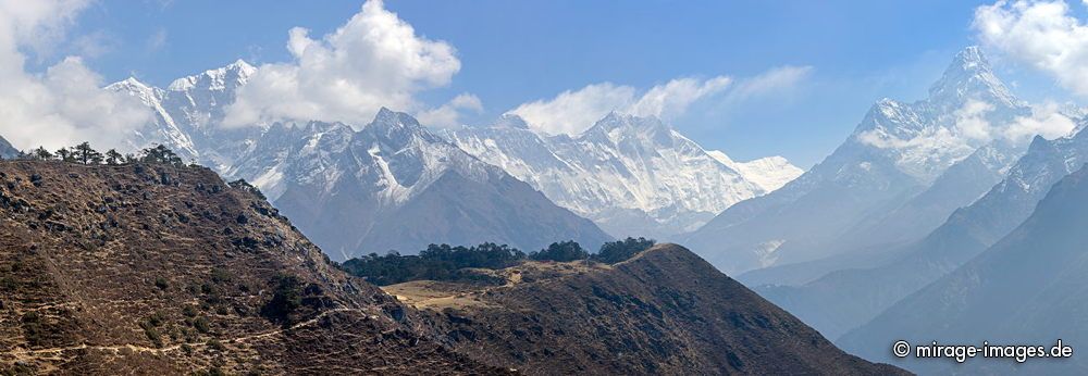 Mount Everest and Lotse
Sagarmatha National Park

